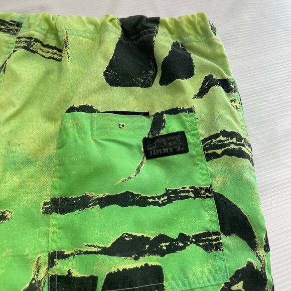Jimmy’Z VTG 90s Wild Pattern Swim Trunks Board Shorts Size Large - Picture 12 of 12